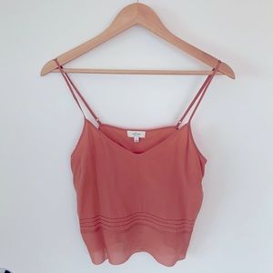 ARITZIA Wilfred 100% Silk Cropped Camisole